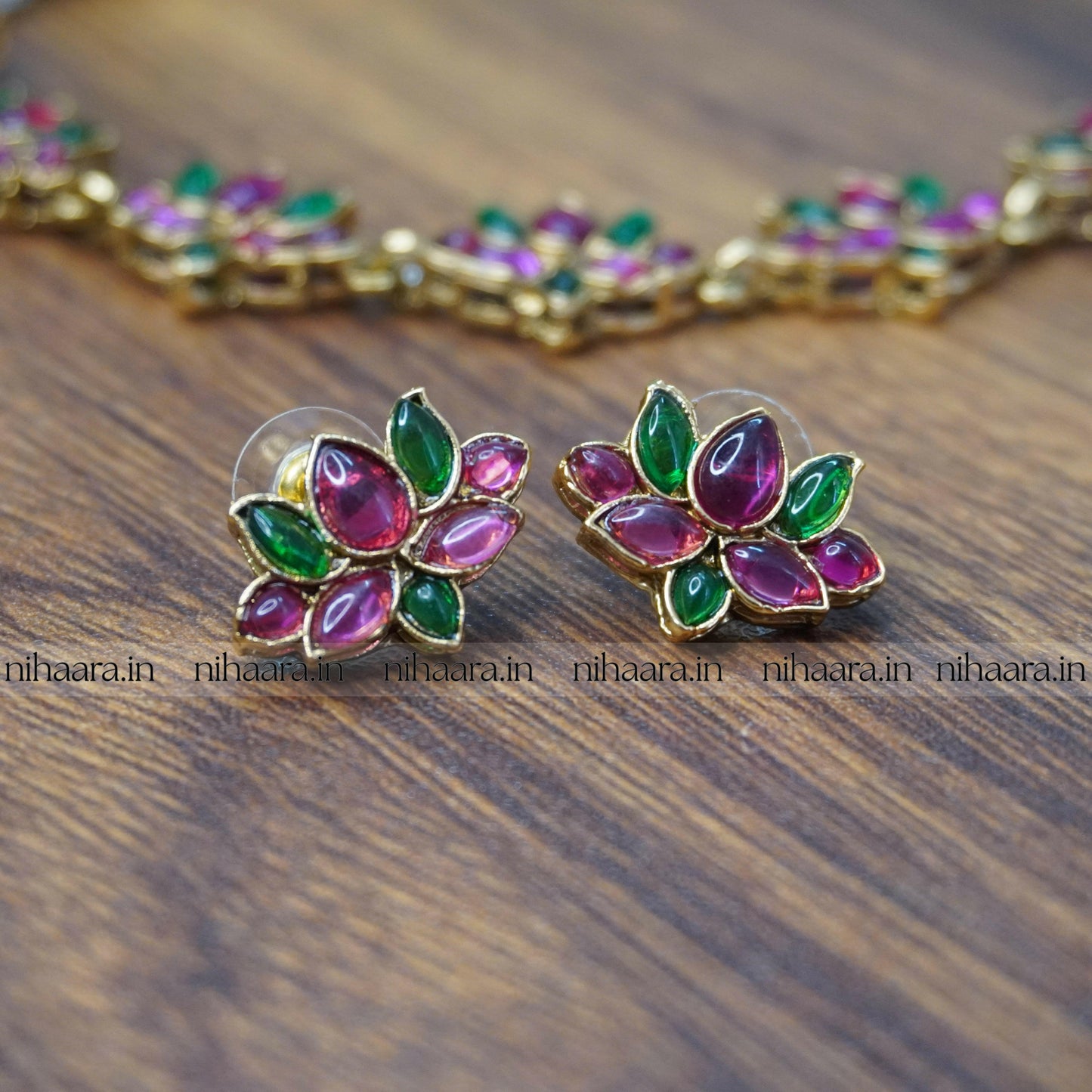 Multi Colour Padma Necklace Set NA712