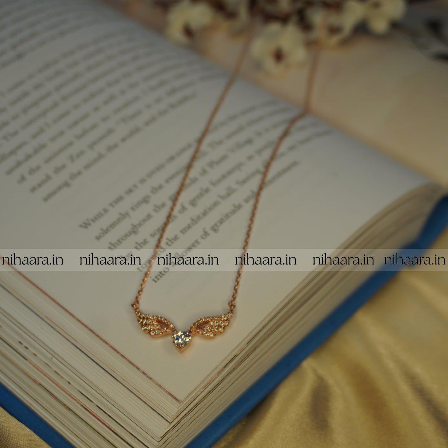 Anti-Tarnish Premium Winged Heart Necklace NA224