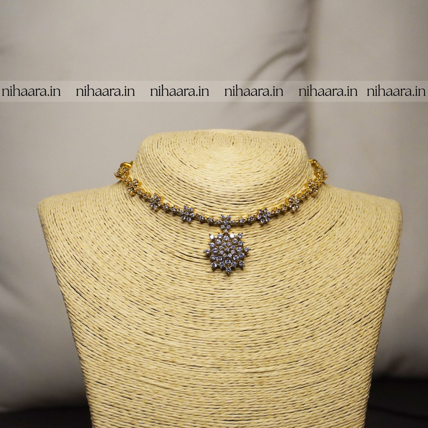 Gold Sitaara Diamond Necklace NA803