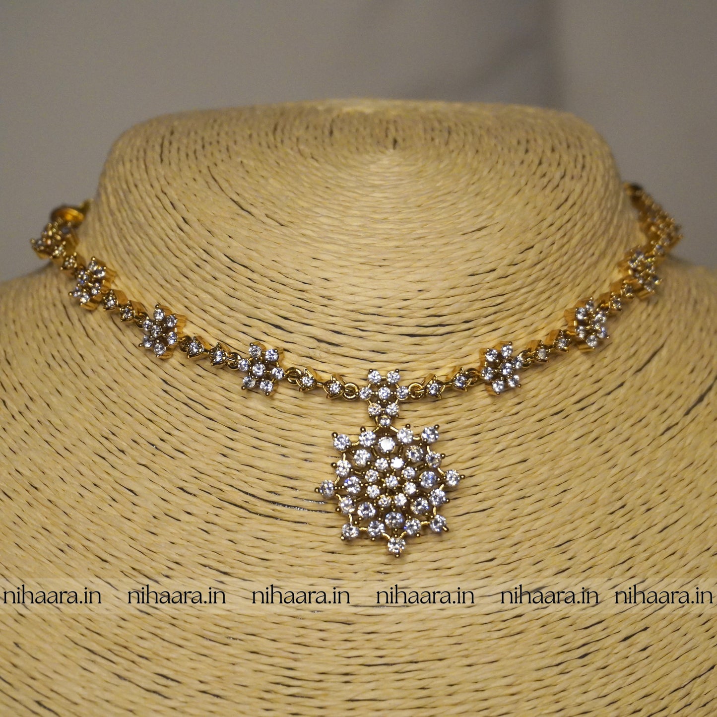 Gold Sitaara Diamond Necklace NA803