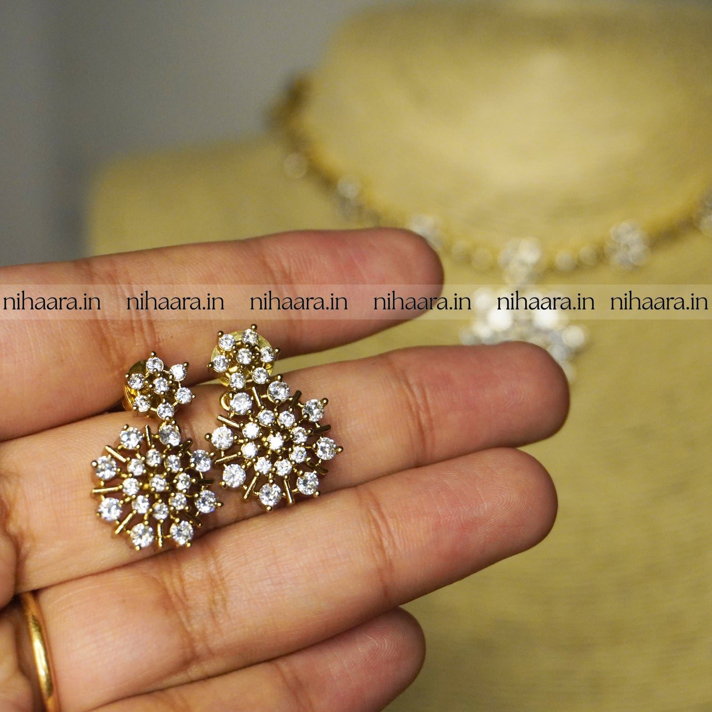 Gold Sitaara Diamond Necklace NA803