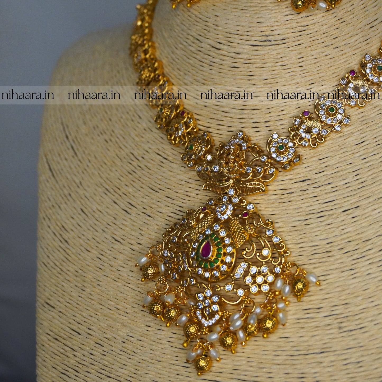 Premium Gold AD Soubhagya Necklace NA815