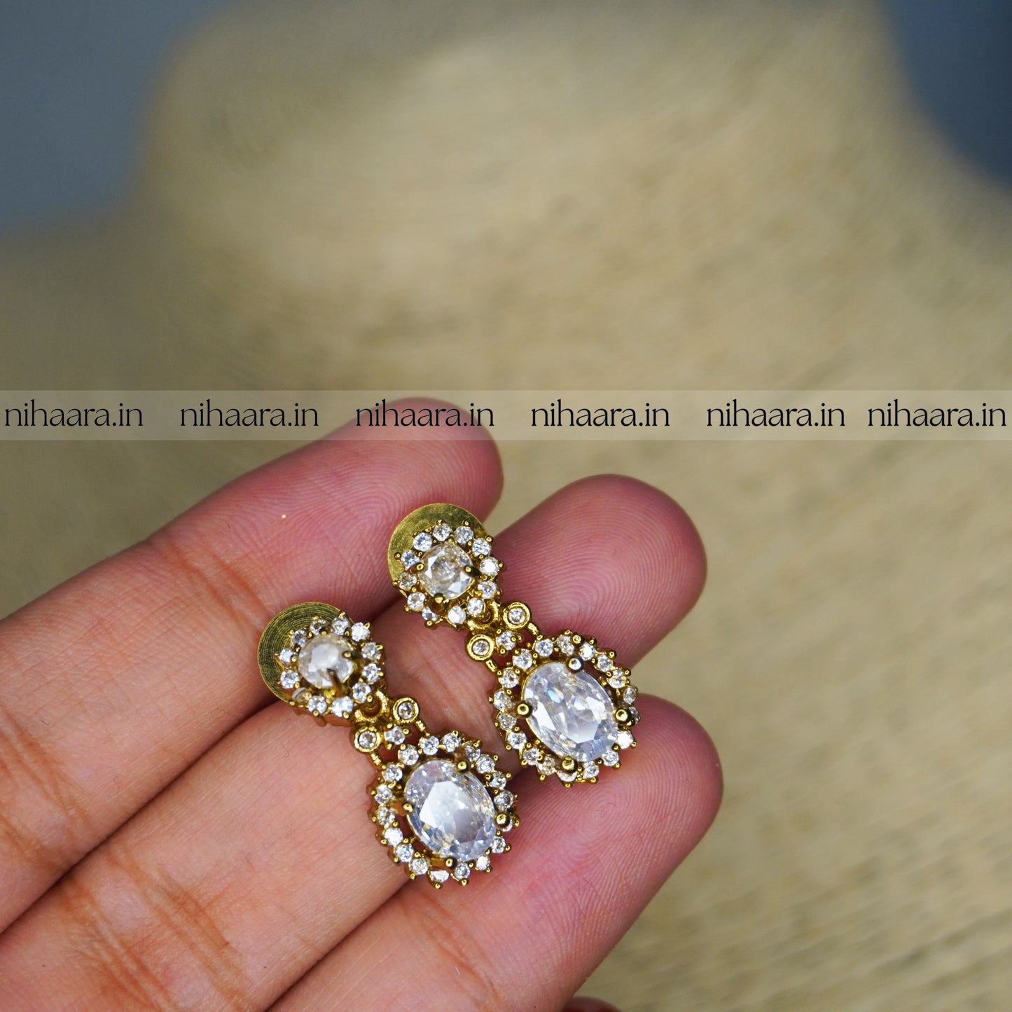 Premium Antique AD Bloom Necklace Set NA23
