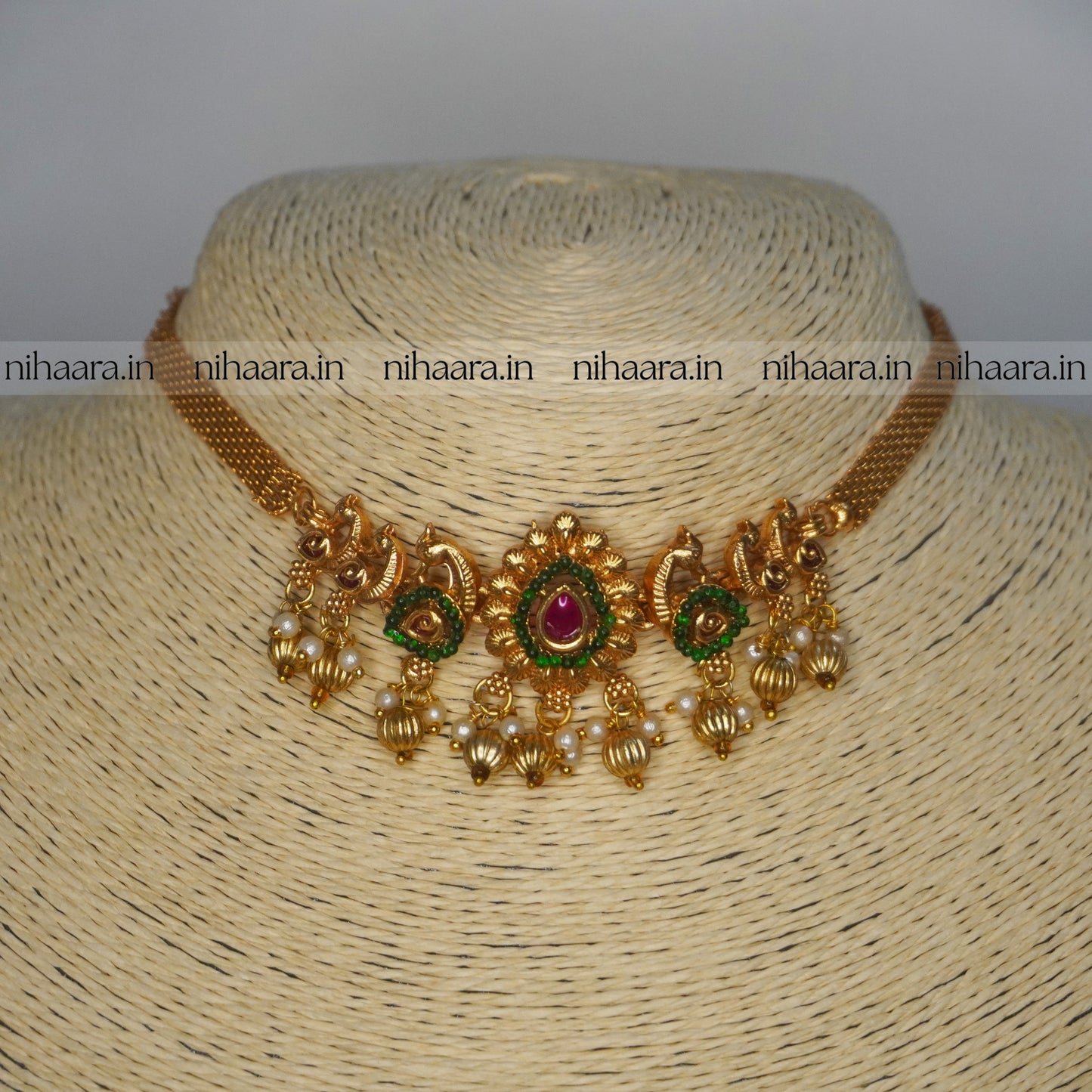 Budget Gold Apsara Choker Set NA731
