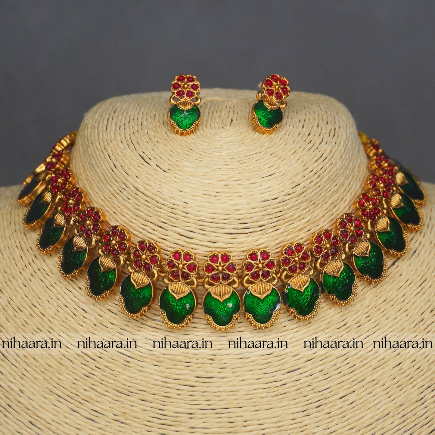 Gold Bimba Palakka Necklace NA830