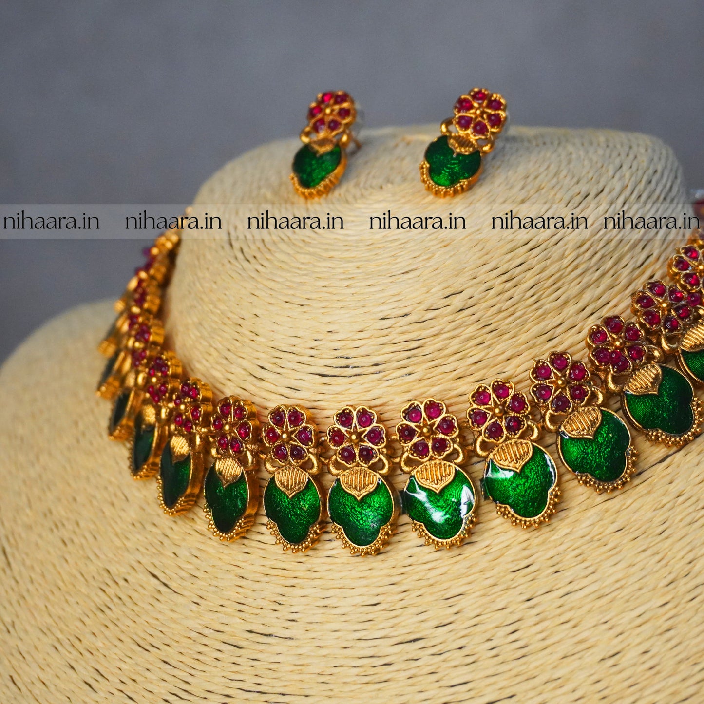 Gold Bimba Palakka Necklace NA830
