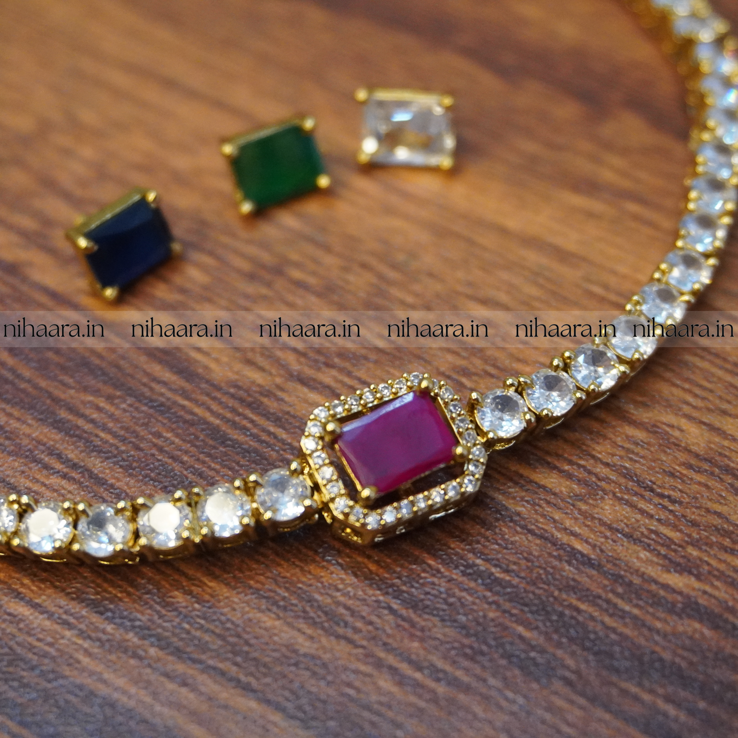 Interchangeable AD Eka Necklace Set NA710