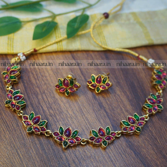 Multi Colour Padma Necklace Set NA712