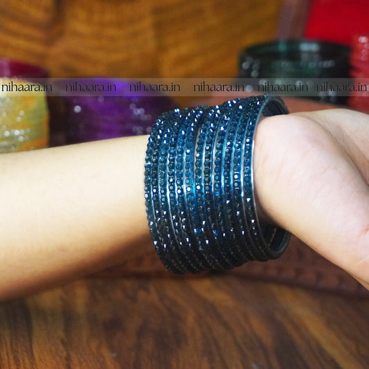 Water Glass Bangles Blue NA611