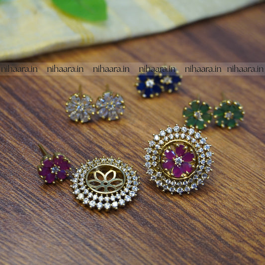 Interchangeable Flower Earring Set NA725