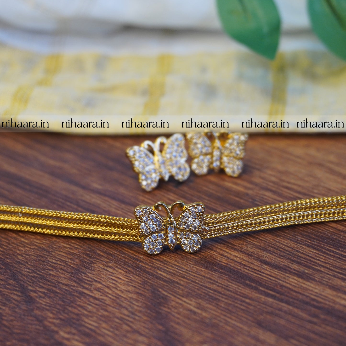 Gold AD Chitrapathanga Choker Set NA730
