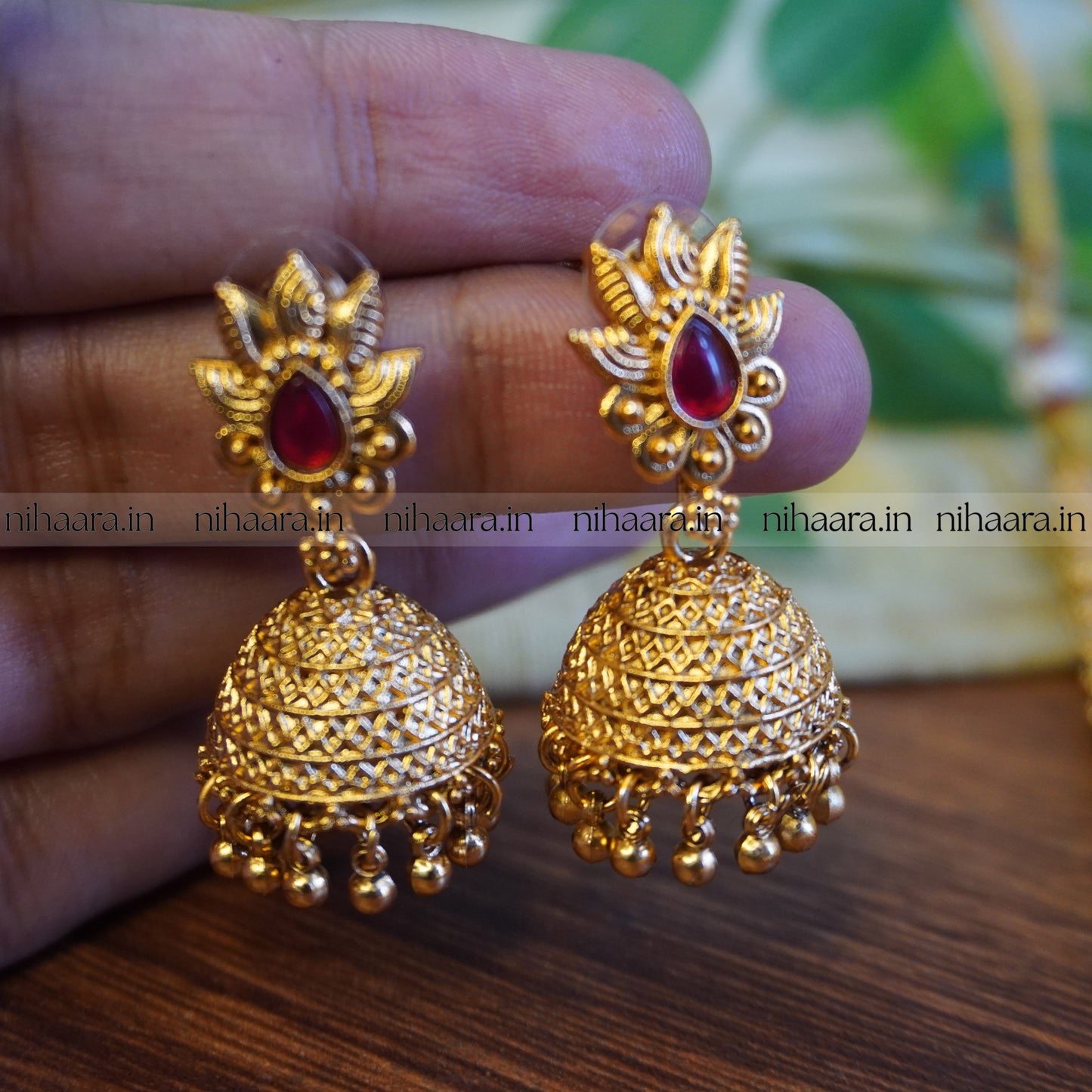 Traditional Antique Gold Lakshmi Bridal Set NA735