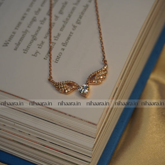 Anti-Tarnish Premium Winged Heart Necklace NA224
