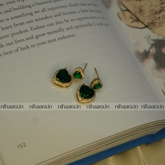 Anti-Tarnish Premium Elegant Emerald Earrings NA225