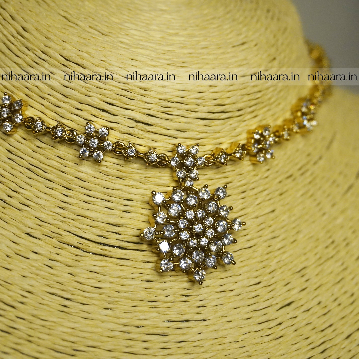 Gold Sitaara Diamond Necklace NA803