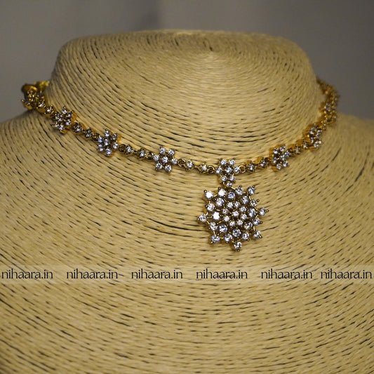 Gold Sitaara Diamond Necklace NA803