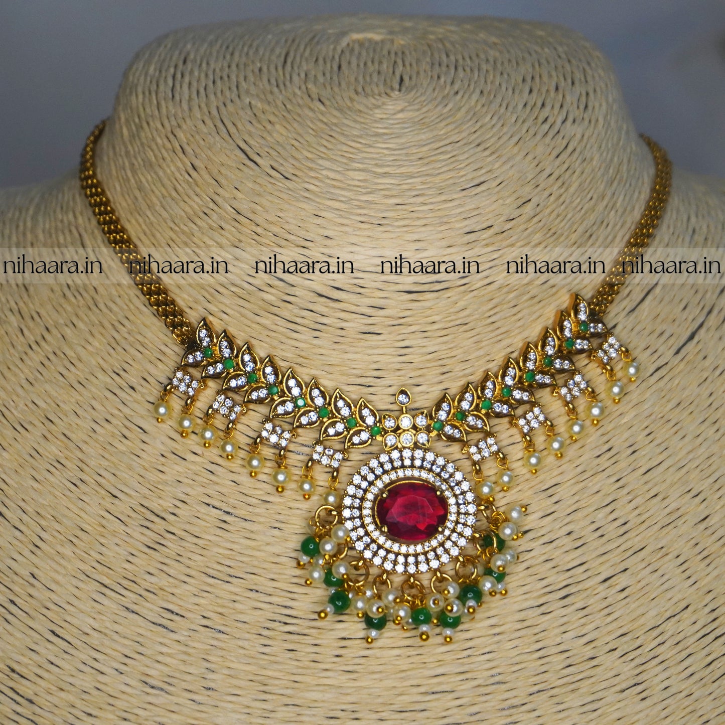 Premium AD Nupura Choker Set NA708