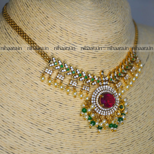 Premium AD Nupura Choker Set NA708