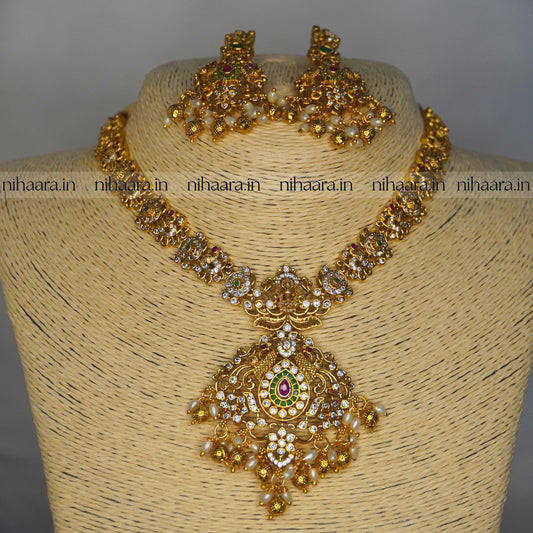 Premium Gold AD Soubhagya Necklace NA815