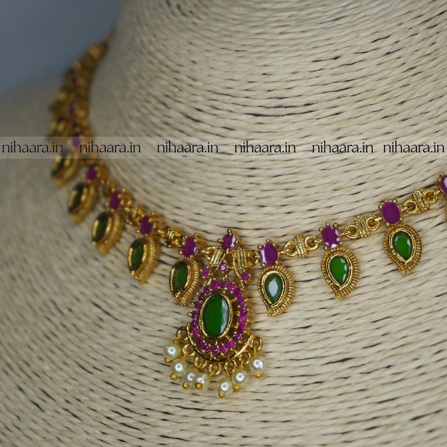 AD Thiruvonam Paalakka Necklace Set NA811