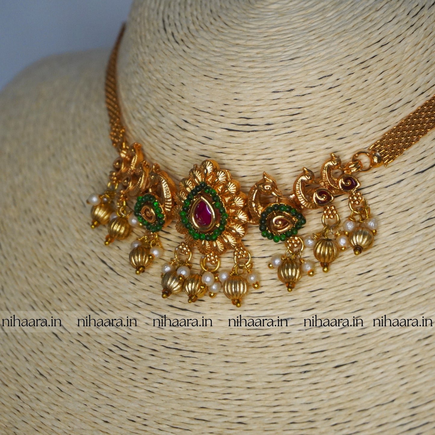 Budget Gold Apsara Choker Set NA731