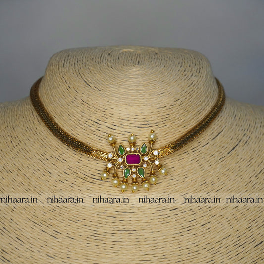 Gold Antique Roopa Choker Set NA732