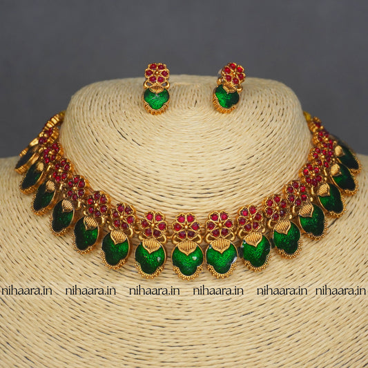 Gold Bimba Palakka Necklace NA830
